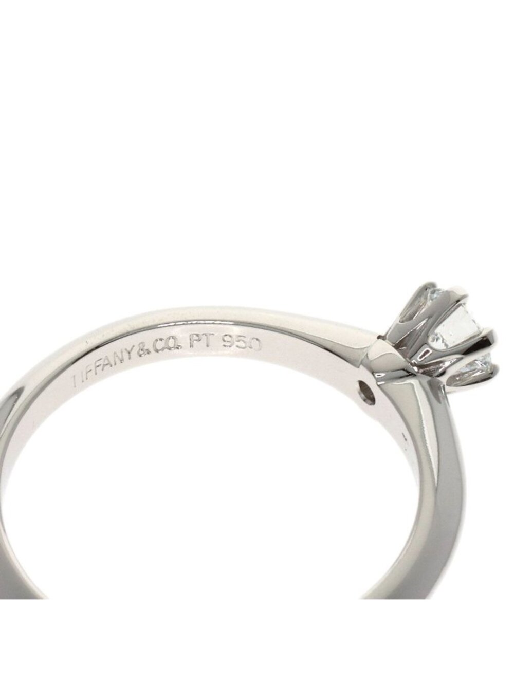 Tiffany & Co Solitaire Diamond Knife Edge F-if-vg Ring - Picture 6 of 12